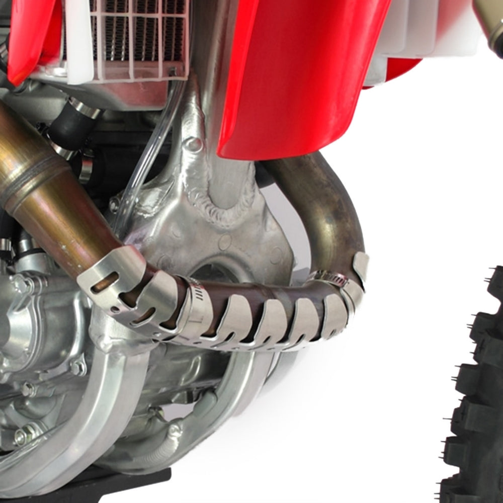 DRC Universal 4-Stroke Exhaust Pipe Guard Titanium 022045