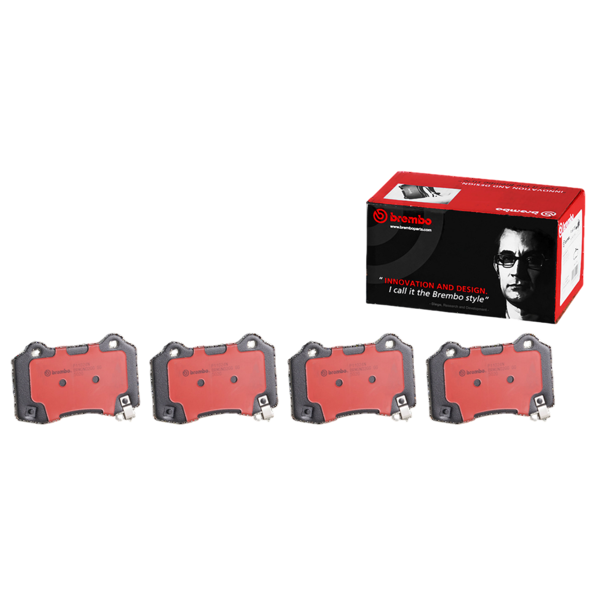 Brembo Premium NAO Ceramic Rear Disc Brake Pad Set P11024N