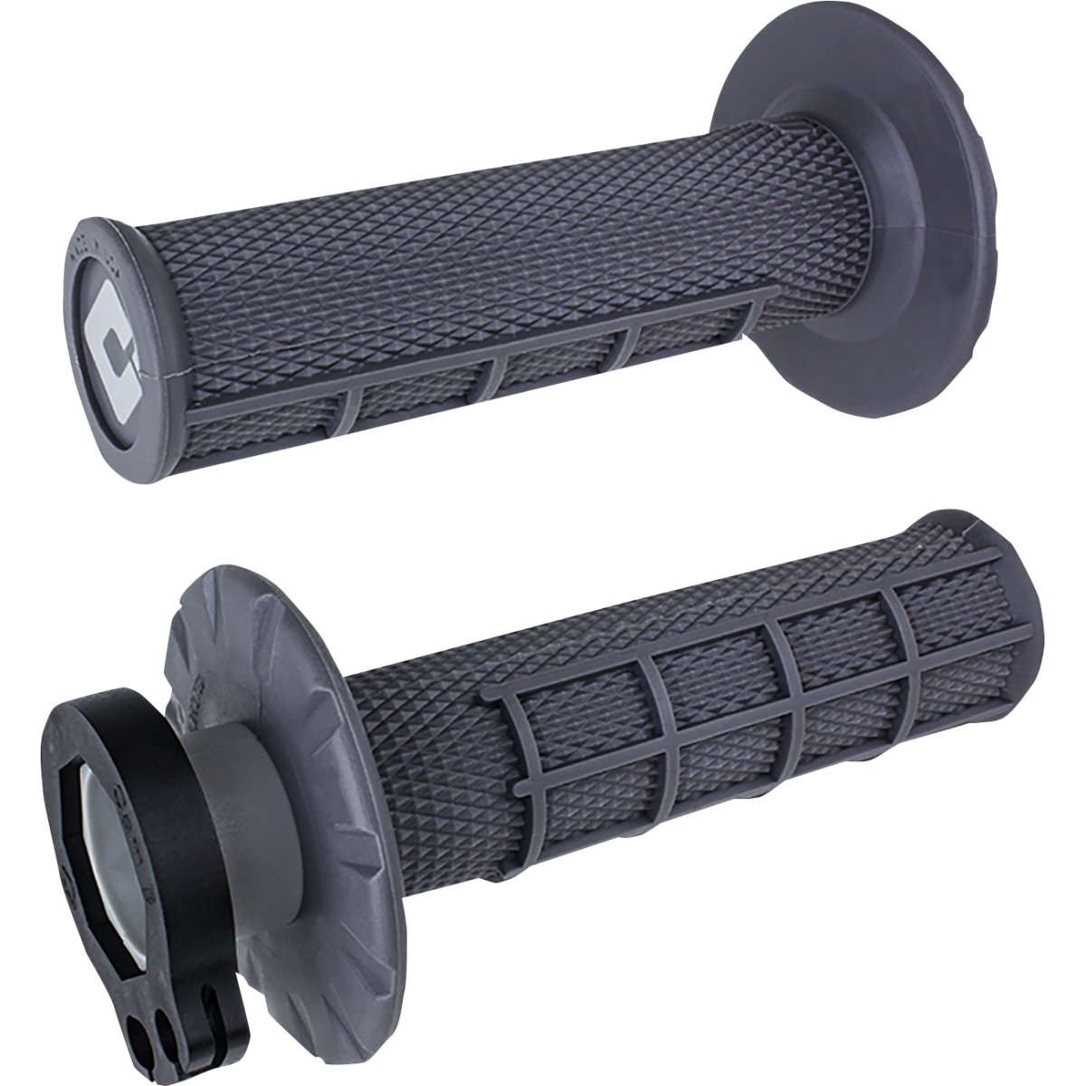 ODI MX Lock-On Half Waffle Grips Graphite 0630-2272