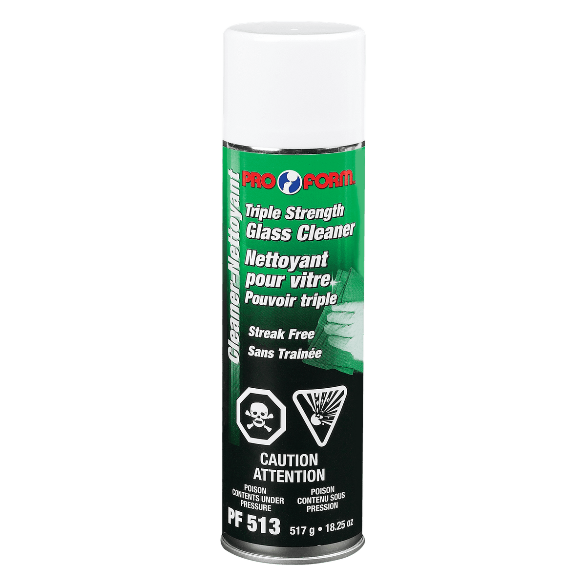 Pro Form Triple Strength Glass Cleaner Aerosol 517 g PF513