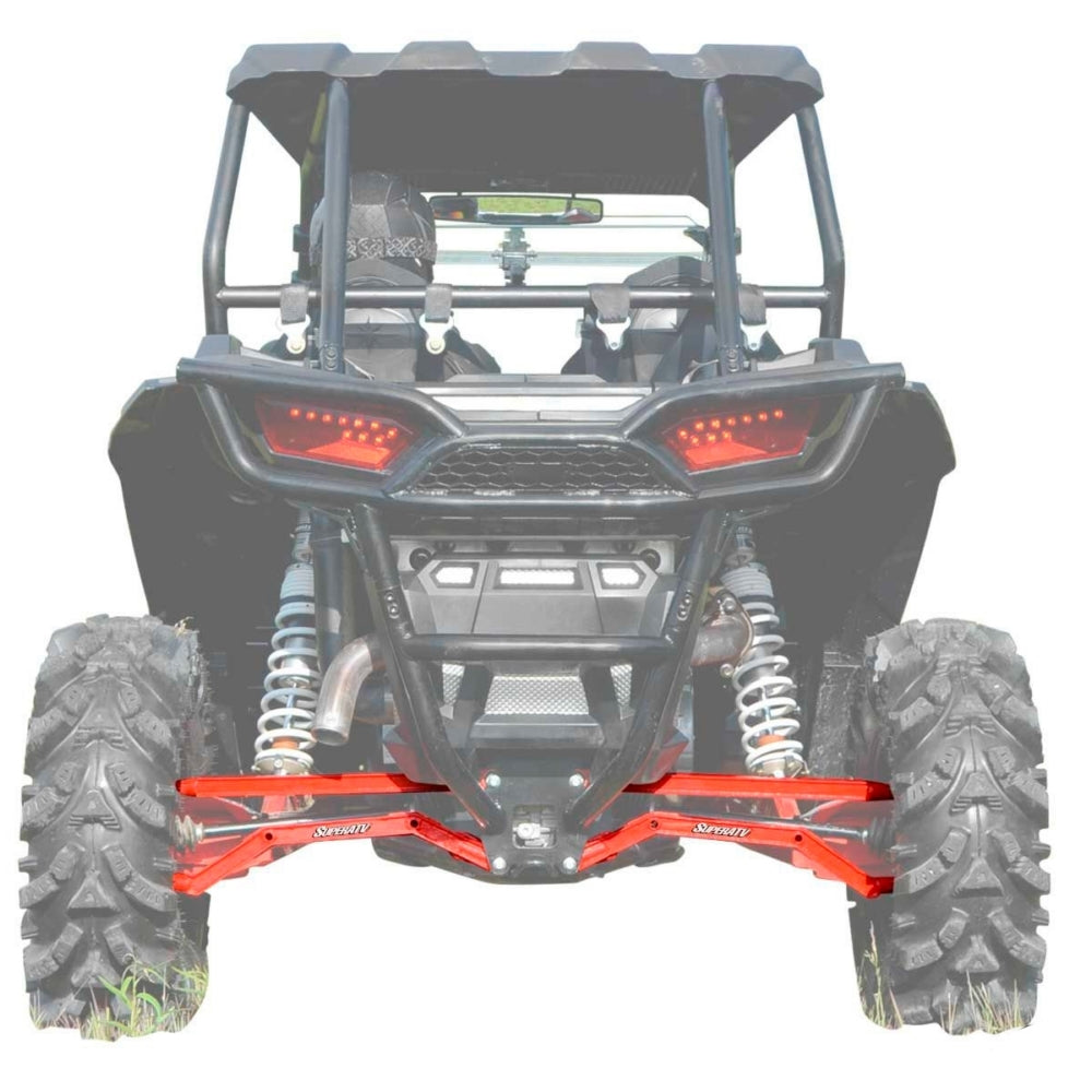 SuperATV Boxxed Radius Arm Kit Rear Black for Polaris 313556