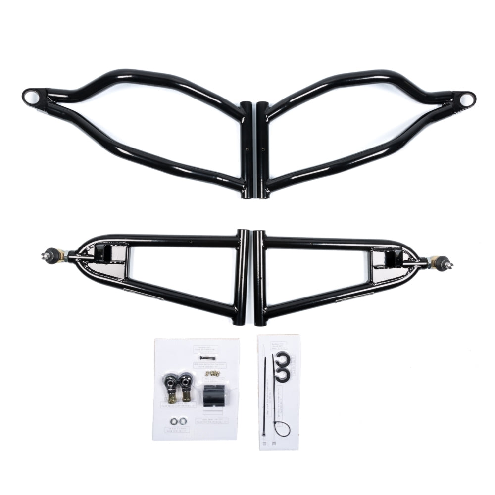 SuperATV High Clearance Front A-Arm Kit for Polaris Black 316617