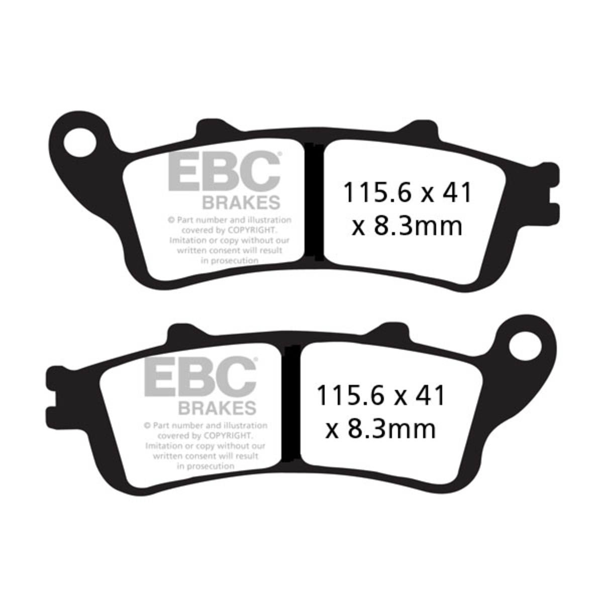 EBC Double H Series Brake Pad Set FA261HH