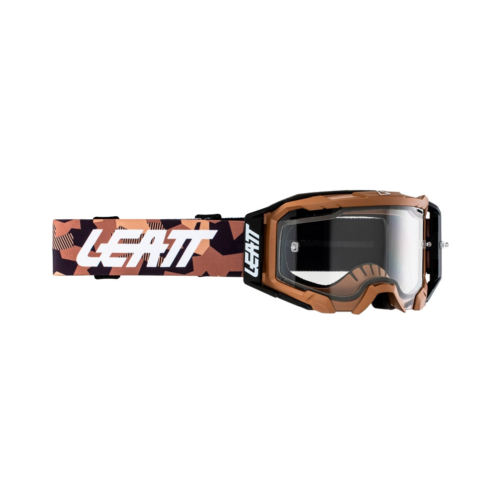 Leatt Velocity 5.5 Enduro Goggle Stone Frame Clear Lens 413741