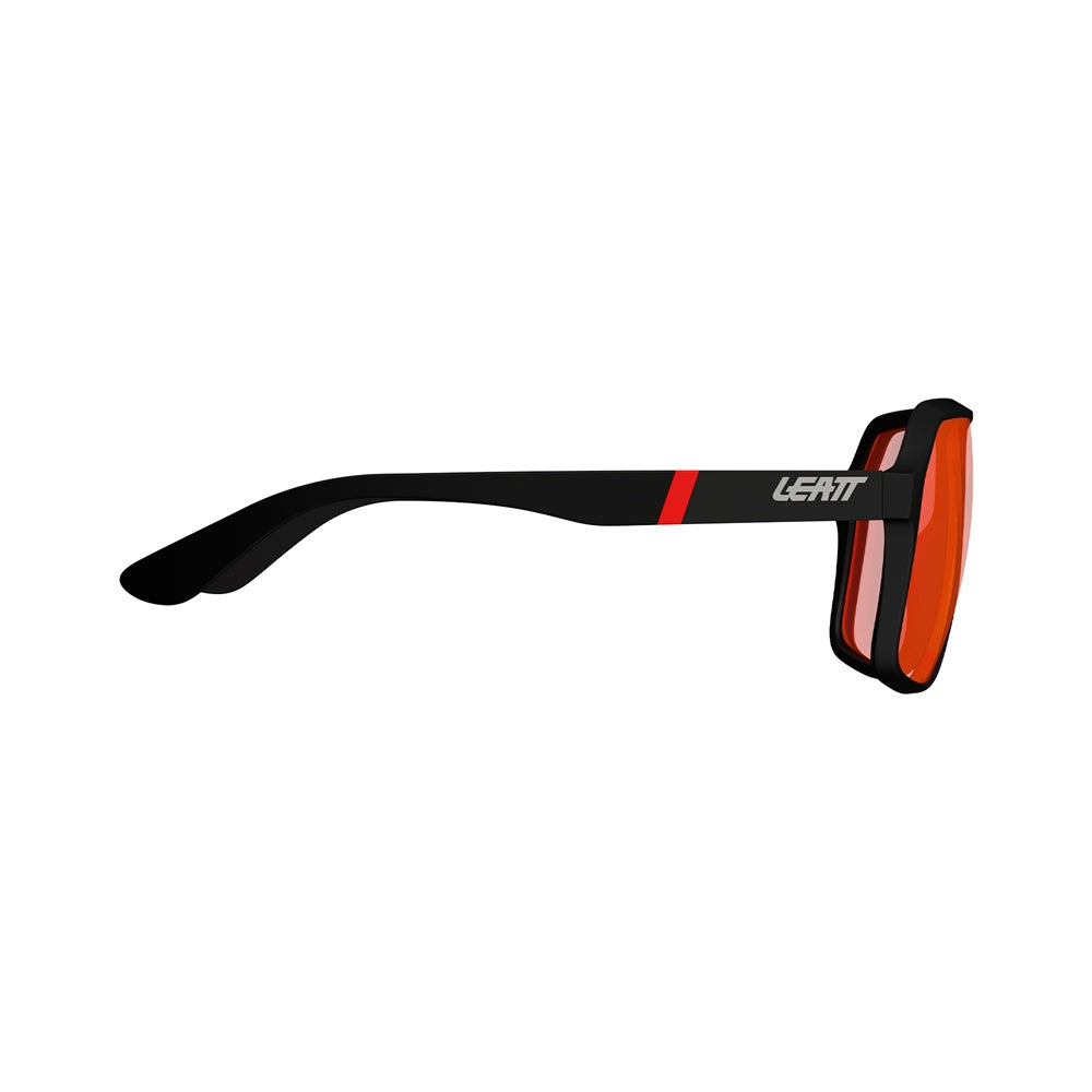 Leatt Theviz Andes Polarized Sunglasses Satin Black Red Lens 496015