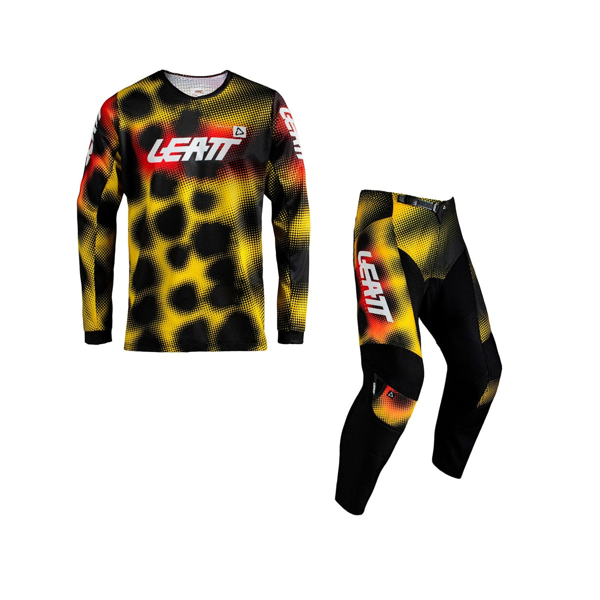 Leatt Ride 3.5 Kit Jersey and Pants Leopard Yellow 5027001422