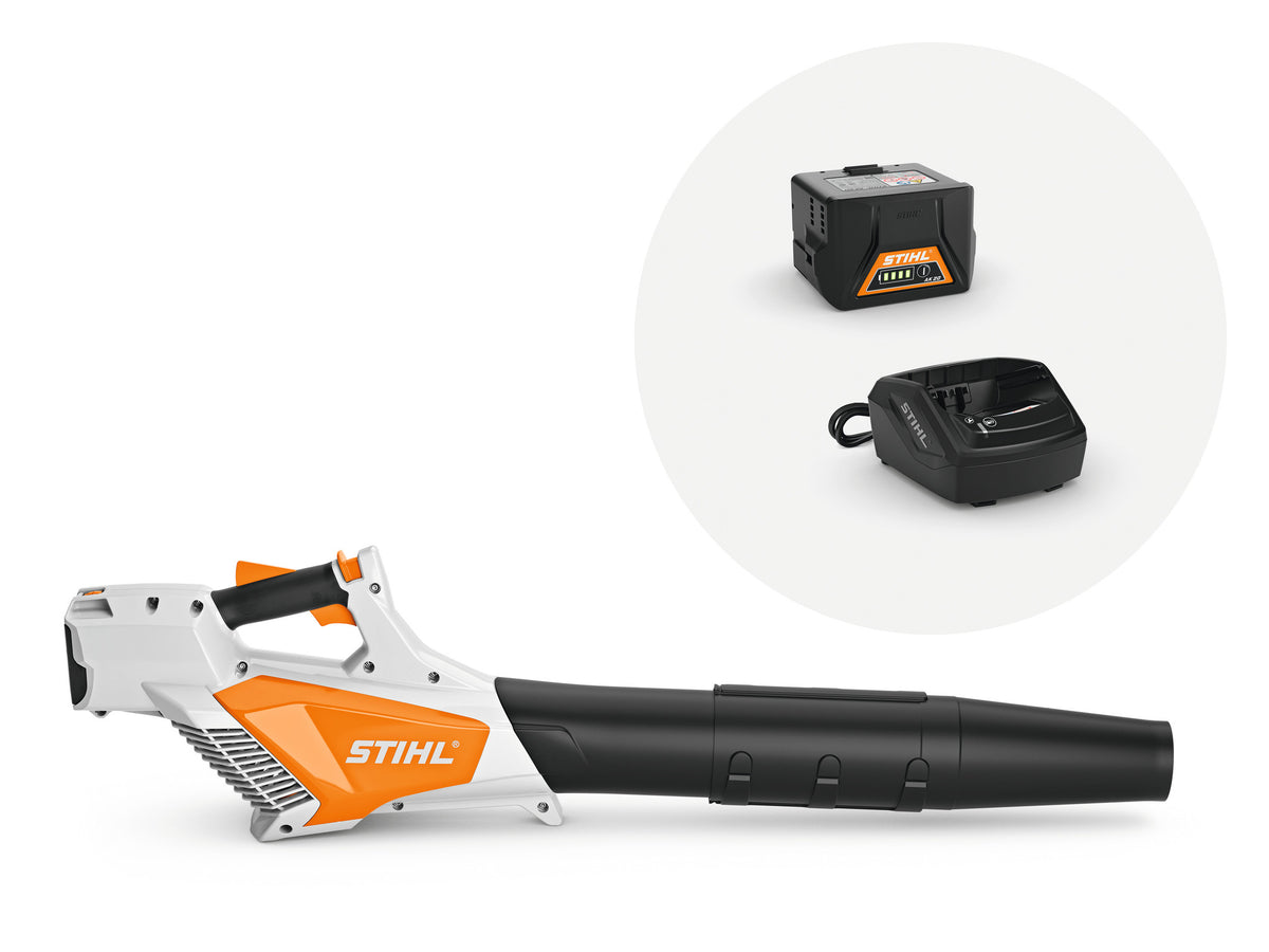 STIHL BGA 57 battery blower set with AK 20 battery and AL 101 charger