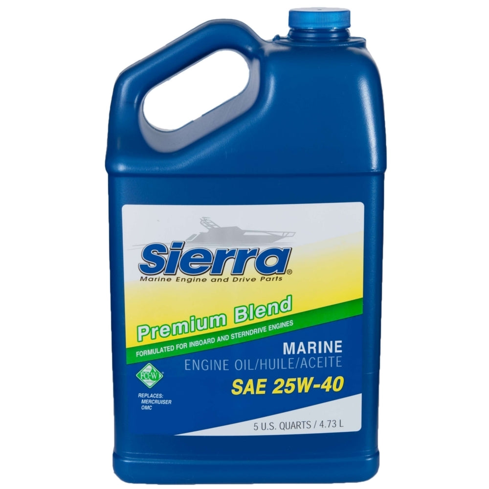 Sierra 25W40 Mineral Engine Oil 4.73L 710882