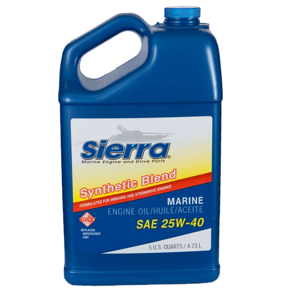 Sierra 25W-40 Synthetic Blend 4-Stroke Marine Engine Oil 710889
