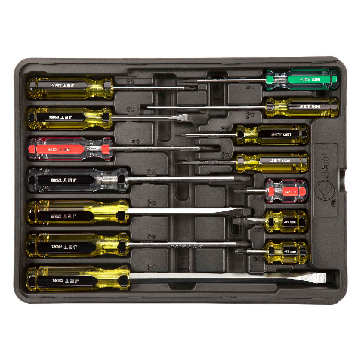 JET Jumbo Handle Screwdriver Set - 14 pc
