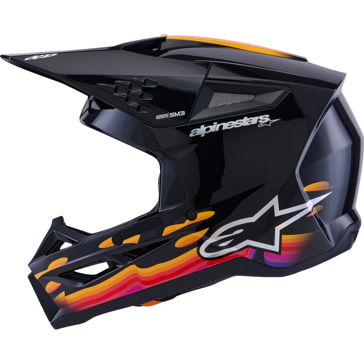 Alpinestars SM3 Force Off-Road Helmet Gloss Black Large 0110-9198