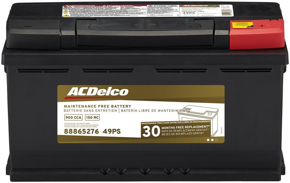 ACDelco Battery, BCI Group 49, 30 Month Warranty, CCA 850 49PS