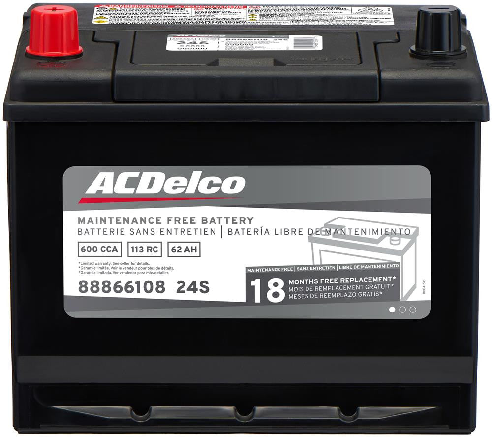 ACDelco Gold Battery BCI Group 24 CCA 600 24S