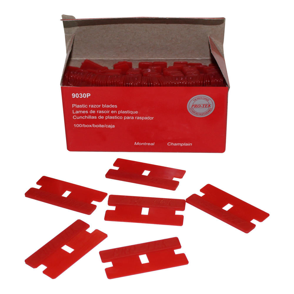 Pro-Tek Plastic Razor Blades 100 Pack 9030P