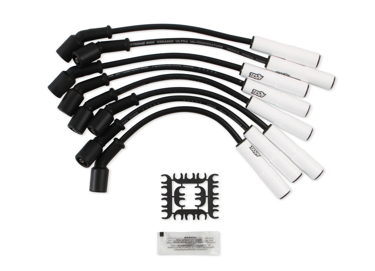 Accel Extreme Heat Ceramic Boot Wire Sets Fit GM 4.8/5.3/6.0/6.2L LS. 1997-2015 Total Length= 12" Direct Fit 9059C