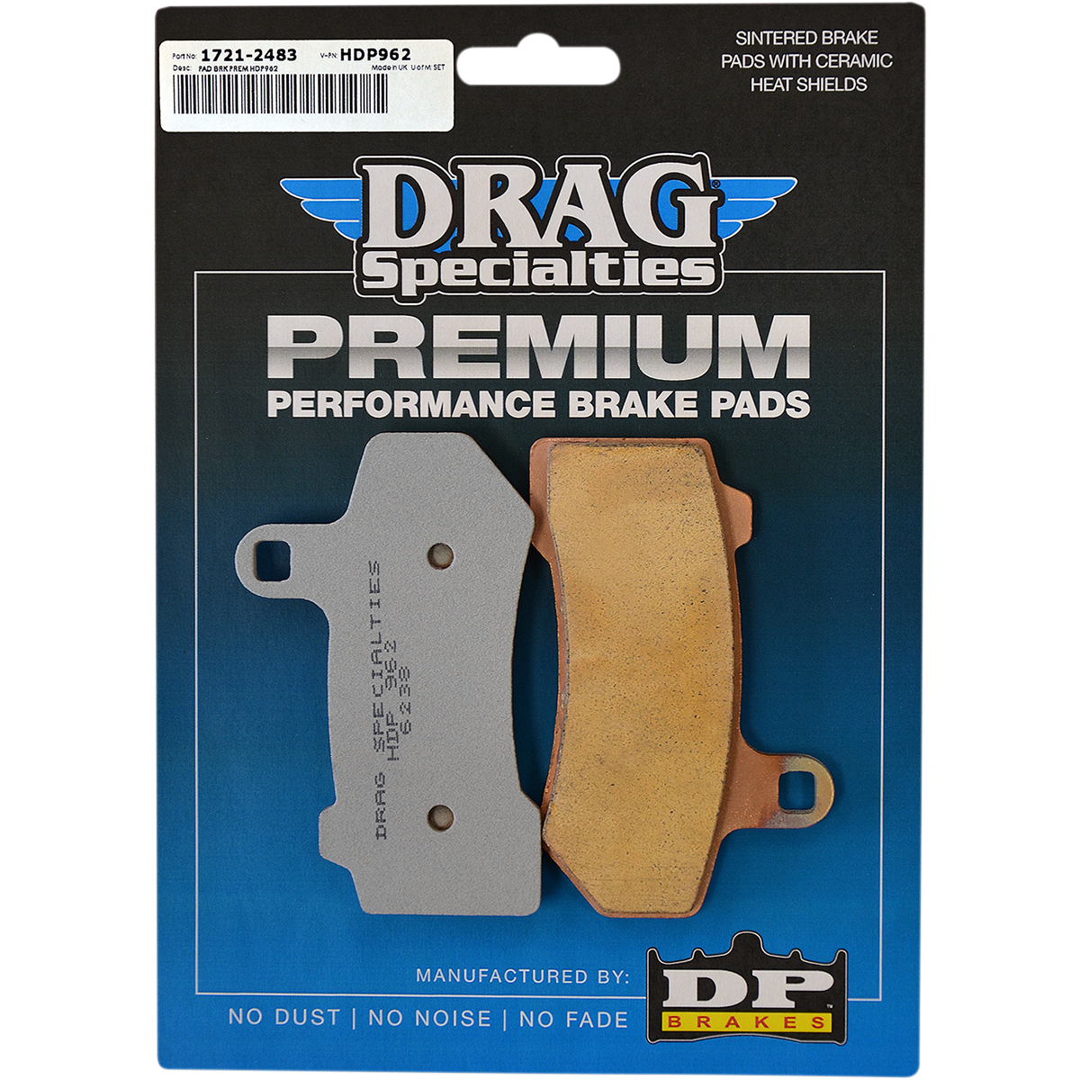 DP Brakes HDP962 Premium Sintered Brake Pads 1721-2483