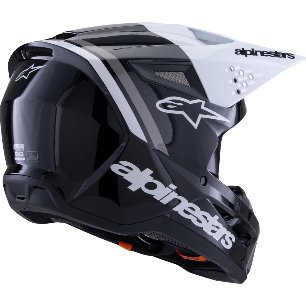 Alpinestars SM3 Radium Helmet Black White Grey XL 0110-9157