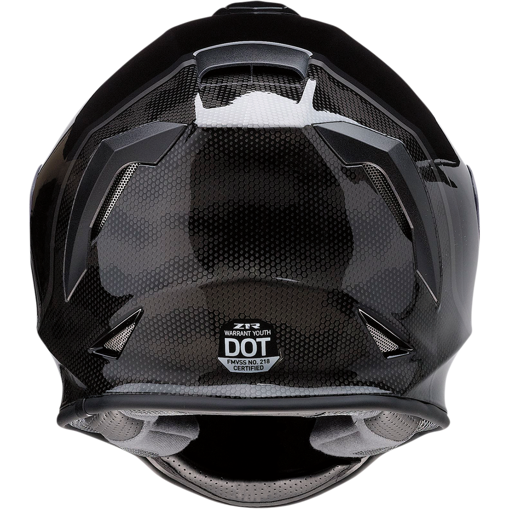 Z1R Youth Warrant Kuda Helmet Black Large 0102-0247