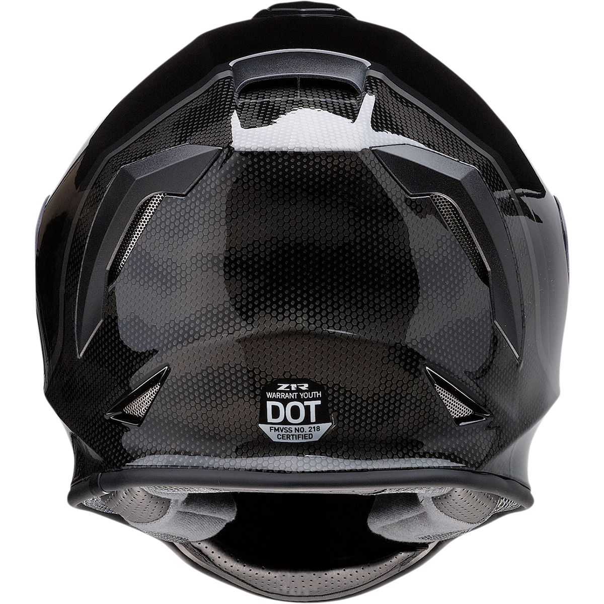 Z1R Youth Warrant Kuda Helmet Black Large 0102-0247