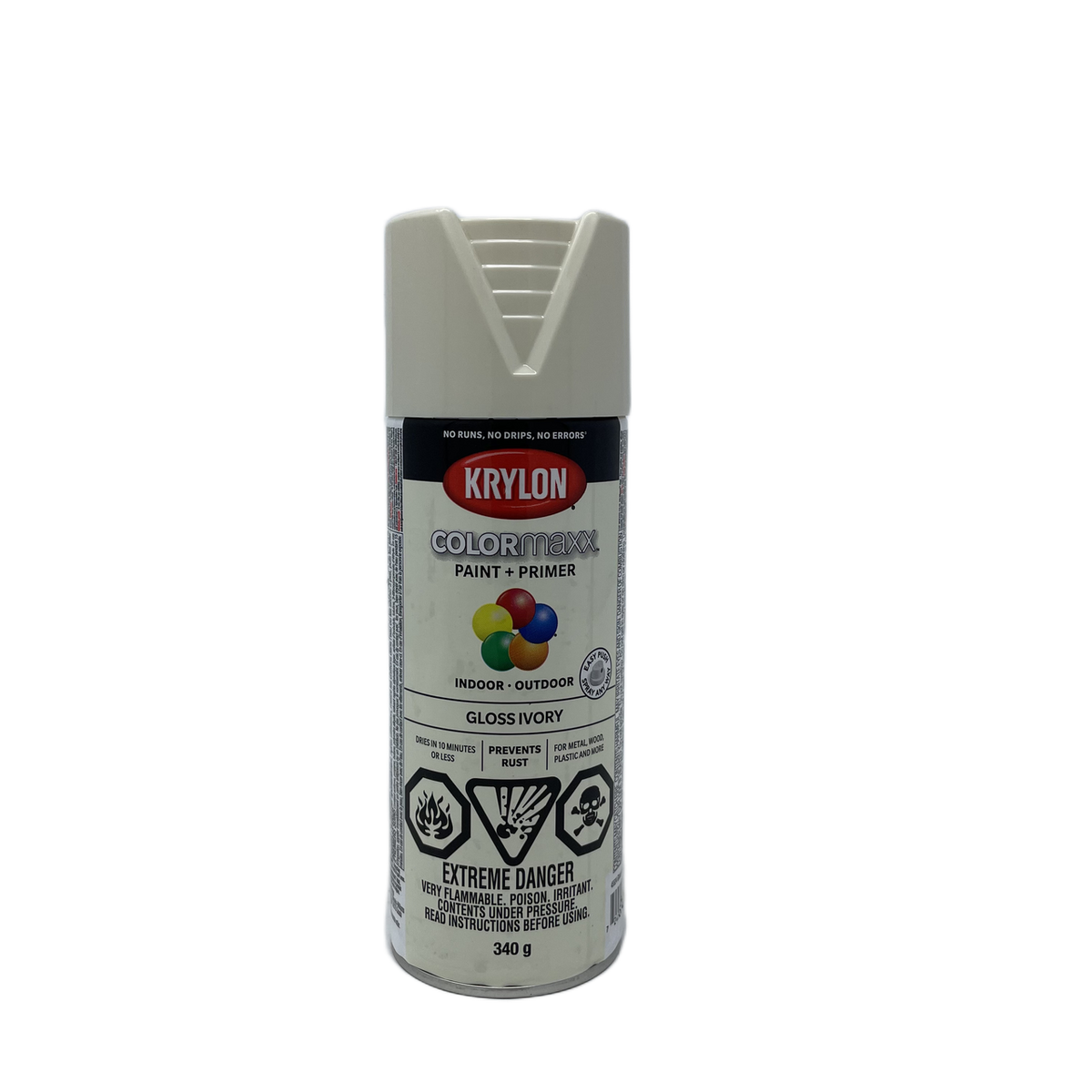 Krylon COLORmaxx Paint + Primer Gloss Ivory 45524