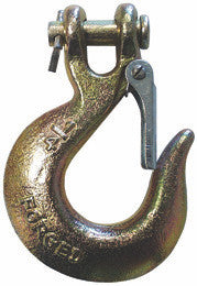 Dynaline clevis slip hook with latch