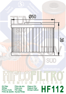Hiflofiltro Oil Filter for Kawasaki, Honda and Gas Gas HF112