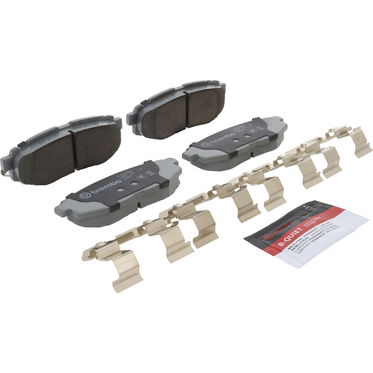 Brembo Premium NAO Ceramic OE Equivalent Rear Disc Brake Pad Set P78018N