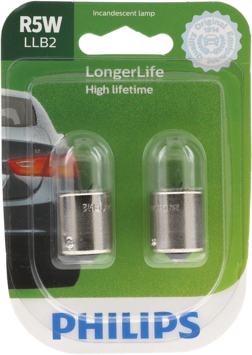 Philips LongerLife R5W Bulbs 2 Pack R5WLLB2