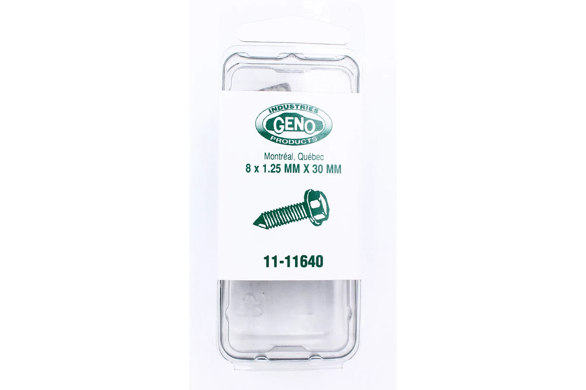 Geno Hex Washer Head Bolt M8-1.25 x 30 mm GM 2 Pack 11-11640