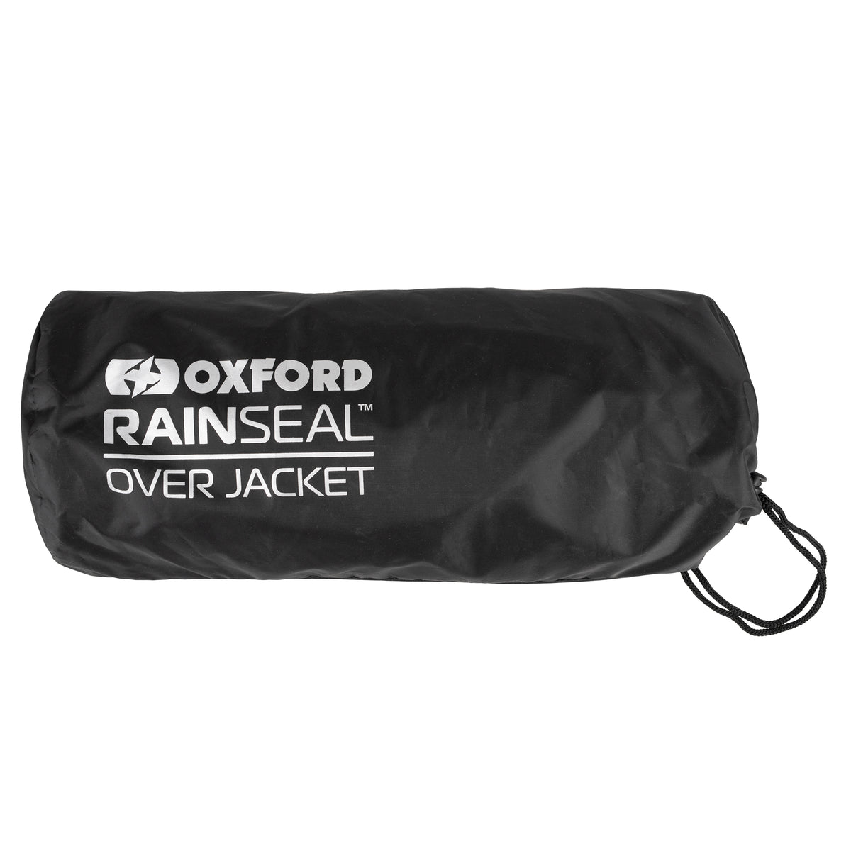 Rainseal over jacket packed in its carry pouch
